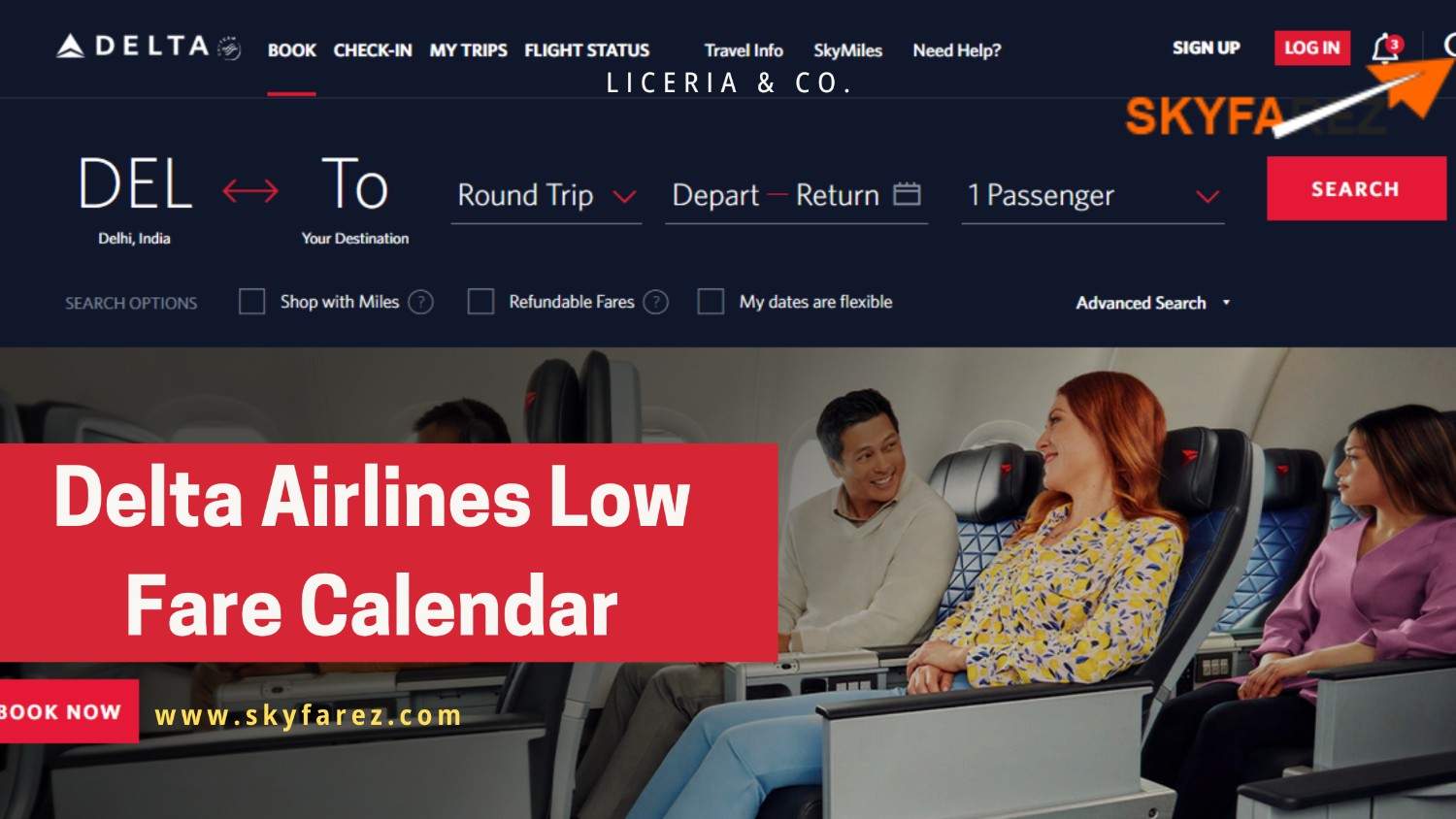 Delta Airlines Low Fare Calendar